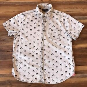 Disney Men's Casual Mickey Mouse Patterned Shirt Size Large